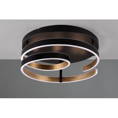 BLACK-GOLD LED CEILING LIGHT D:55cm