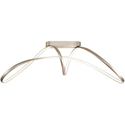 CEILING FIXTURE LED METAL SILVER L92cm