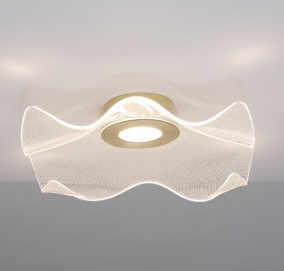 CEILING PLATE GOLD ALUMINUM&ACRYLIC D:50cm