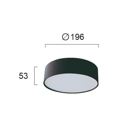 ΜΕΤΑΛΛΙΚΟ DOWNLIGHT LED ΟΡΟΦΗΣ D 196 MM