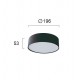 ΜΕΤΑΛΛΙΚΟ DOWNLIGHT LED ΟΡΟΦΗΣ D 196 MM