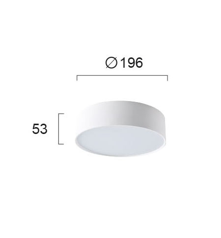 ΜΕΤΑΛΛΙΚΟ DOWNLIGHT LED ΟΡΟΦΗΣ D 196 MM