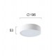 ΜΕΤΑΛΛΙΚΟ DOWNLIGHT LED ΟΡΟΦΗΣ D 196 MM