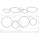 ΟΡΟΦΗΣ LED BLACK MAT 37W W 97CM