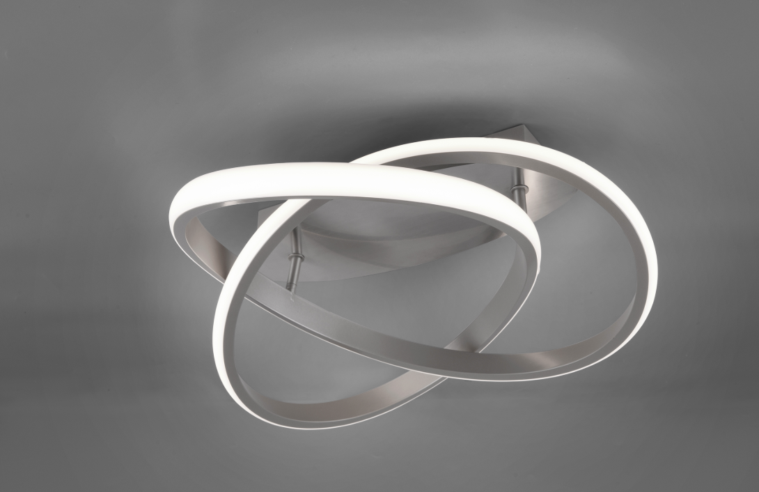 ΟΡΟΦΗΣ LED METAL NICKEL MAT D 45CM