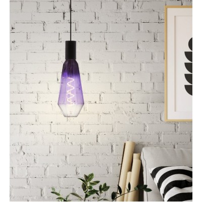 PURPLE CRYSTAL DECORATIVE LIGHT BULB E27