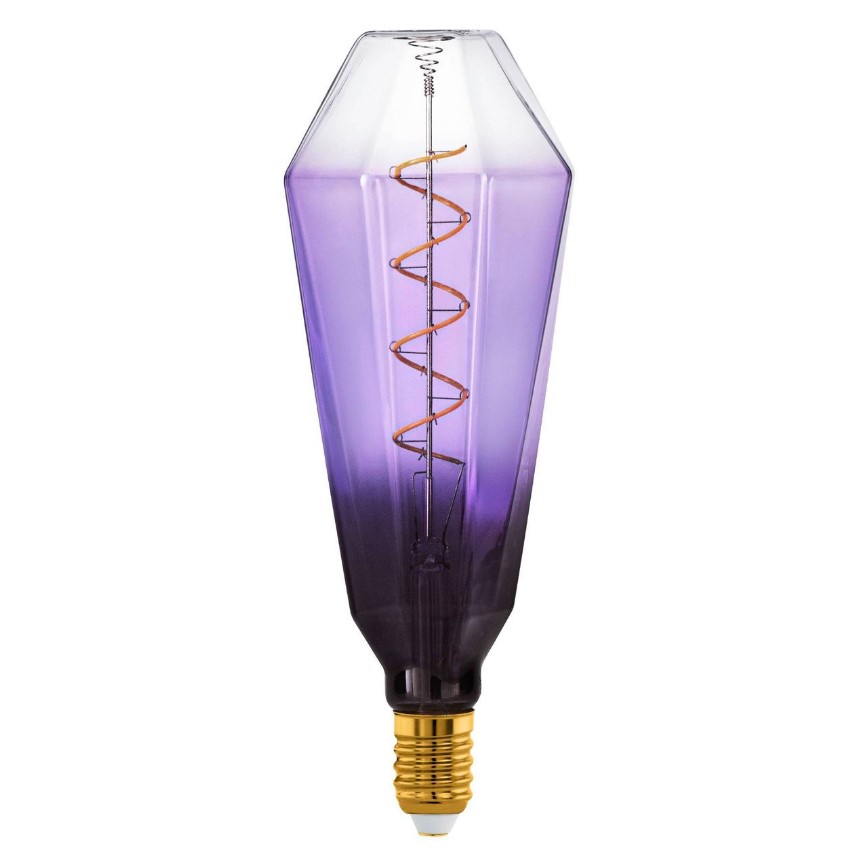 PURPLE CRYSTAL DECORATIVE LIGHT BULB E27
