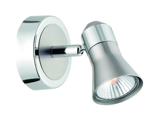SPOT SATIN NICKEL D: 8 H: 11 cm