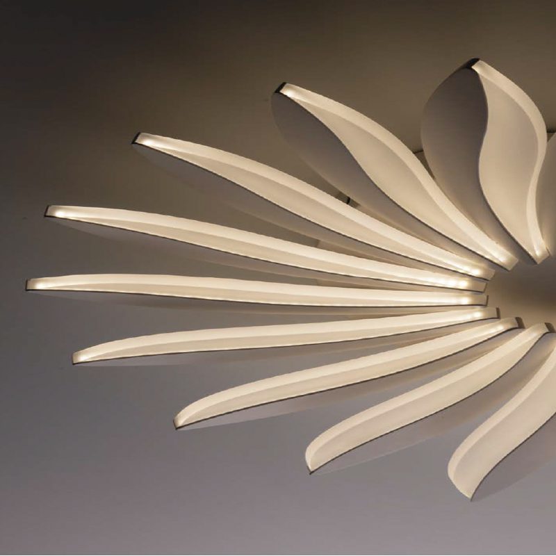 PLAFONIERA LED SUNRISE BIANCA 135W 9200LM 4000K DIMMERABILE 71,5X8,5CM