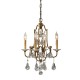 BELLE EPOQUE 4ΦΩΤΟ ΟΞΥΝΤΕ ΜΠΡΟΝΖΕ ΜΕ ΚΡΥΣΤΑΛΛΑ H:55,2cm USA