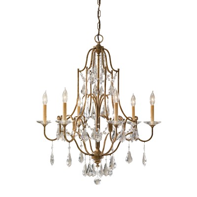 BELLE EPOQUE 6ΦΩΤΟ ΟΞΥΝΤΕ ΜΠΡΟΝΖΕ ΜΕ ΚΡΥΣΤΑΛΛΑ H:83,2cm USA