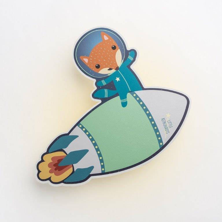 Φωτιστικό Τοίχου με Αστροναύτη Μπλε Little Astronauts