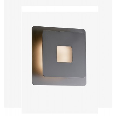 Απλίκα Φωτιστικό Τοίχου LED 7W Hennes 3000K 18x18 Μαύρο
