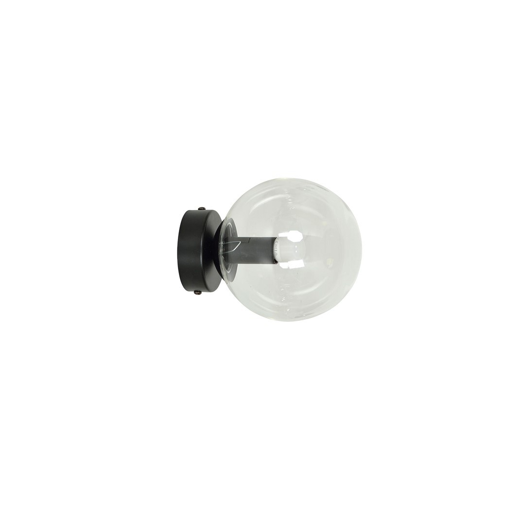 Απλίκα Φωτιστικό Τοίχου Ατσάλι-Γυαλί 1xE14 ROSSI 874/K1