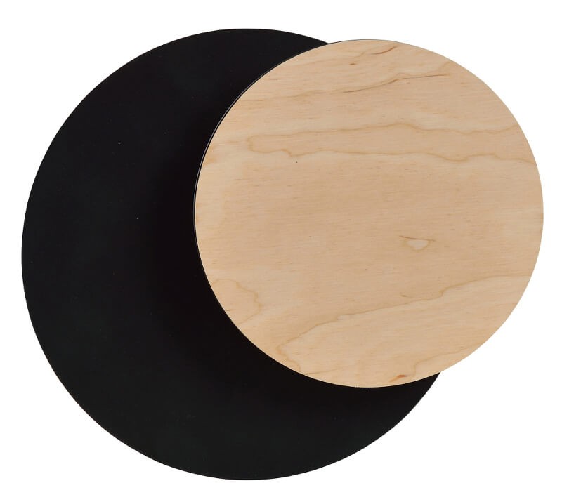 Απλίκα Φωτιστικό Τοίχου 1xG9 Ατσάλι-Ξύλο CIRCLE 970/2