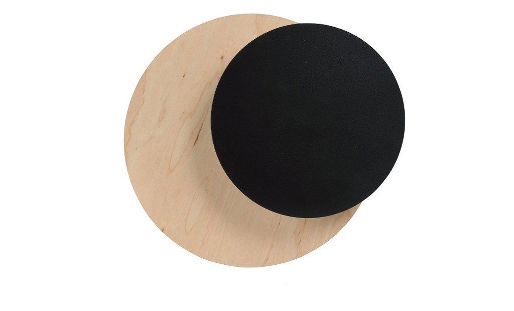 Απλίκα Φωτιστικό Τοίχου 1xG9 Ατσάλι-Ξύλο CIRCLE 971/2