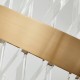 LED WALL SCONCE MATTE GOLD-CRISS CROSS GLASS CRYSTALS