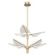 Κρεμαστό Φωτιστικο LED Leaf Acrylic Natural Brass L