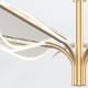 Κρεμαστό Φωτιστικο LED Leaf Acrylic Natural Brass L
