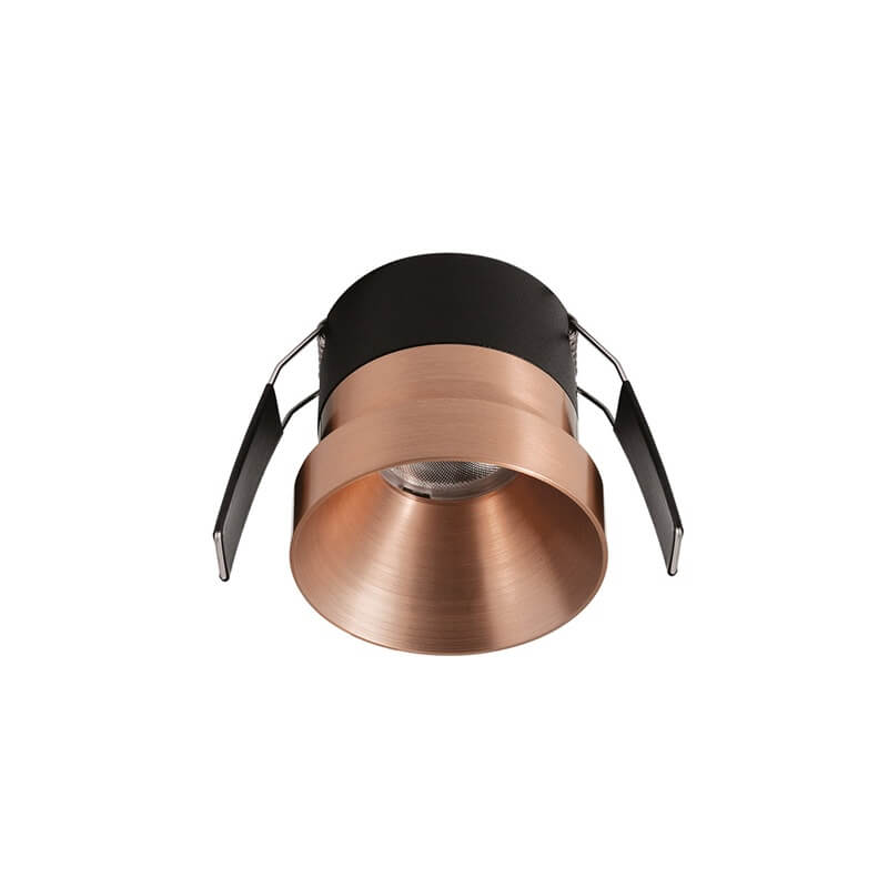 ΧΩΝΕΥΤΟ ΣΠΟT ΣΤΡΟΓΓΥΛΟ LED BRONZE D:6,2cm ITALY