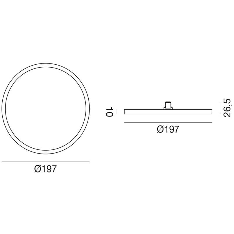 ΜΑΓΝΗΤΙΚΟ SPOT D:19,7cm 15W GOLD MATT ITALY