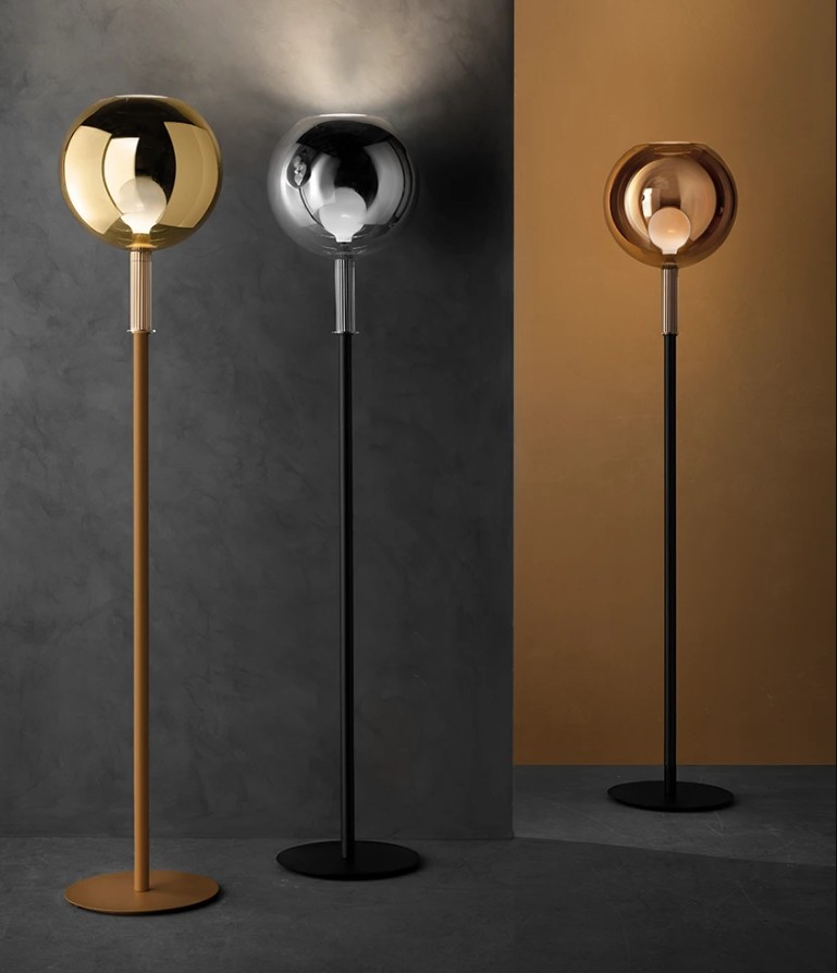 ΕΠΙΔΑΠΕΔΙΟ ΦΩΤΙΣΤΙΚΟ ΓΥΑΛΙ CHROME H:185CM 
