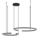ΚΡΕΜΑΣΤΟ ΦΩΤΙΣΤΙΚΟ LED ΜΕ 2 ΗΜΙΚΥΚΛΙΑ  SANDY BLACK D:93cm