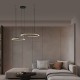 ΚΡΕΜΑΣΤΟ ΦΩΤΙΣΤΙΚΟ LED ΜΕ 2 ΗΜΙΚΥΚΛΙΑ  SANDY BLACK D:93cm