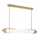 ΚΡΕΜΑΣΤΟ LINEAR ΦΩΤΙΣΤΙΚΟ ΓΥΑΛΙ BRUSHED GOLD 