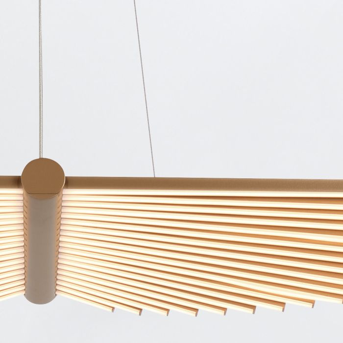 Κρεμαστό Φωτιστικό Matte Gold Acrylic 