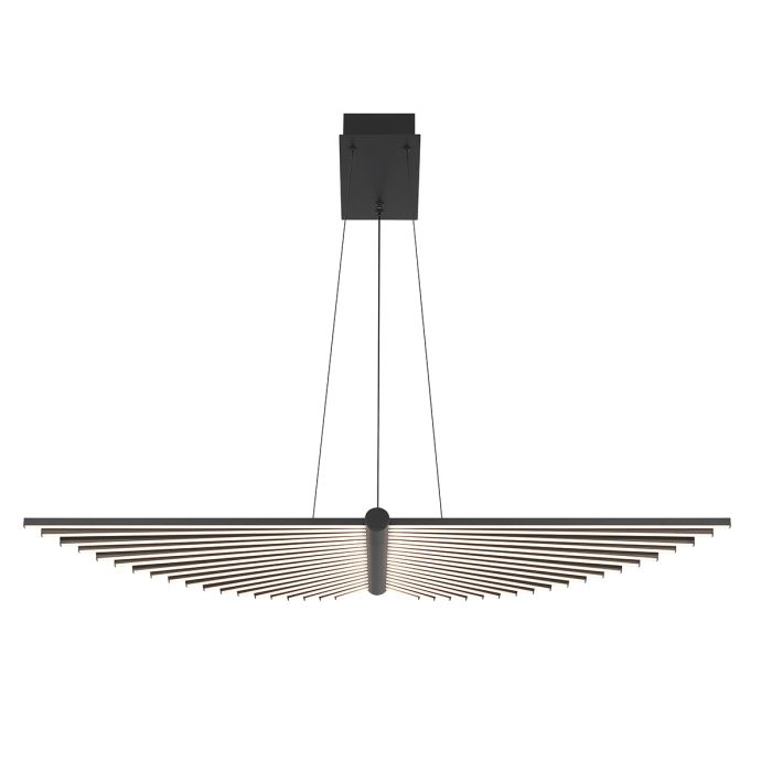 Κρεμαστό Φωτιστικό Matte Black Acrylic
