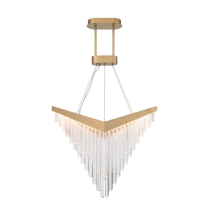 ΚΡΕΜΑΣΤΟ ΦΩΤΙΣΤΙΚΟ CHANDELIER MATT GOLD ACRYLIC 