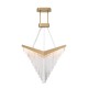 ΚΡΕΜΑΣΤΟ ΦΩΤΙΣΤΙΚΟ CHANDELIER MATT GOLD ACRYLIC 