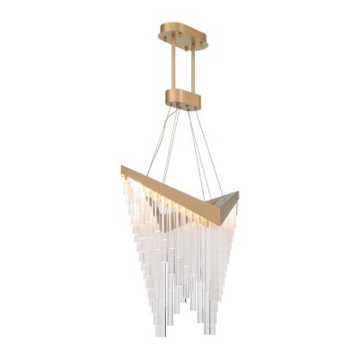 ΚΡΕΜΑΣΤΟ ΦΩΤΙΣΤΙΚΟ CHANDELIER MATT GOLD ACRYLIC 