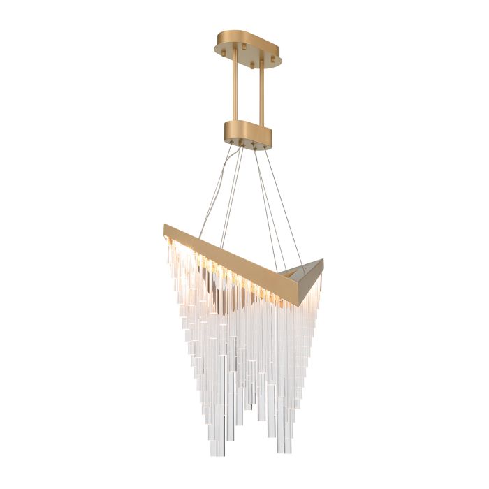 ΚΡΕΜΑΣΤΟ ΦΩΤΙΣΤΙΚΟ CHANDELIER MATT GOLD ACRYLIC 