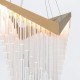ΚΡΕΜΑΣΤΟ ΦΩΤΙΣΤΙΚΟ CHANDELIER MATT GOLD ACRYLIC 