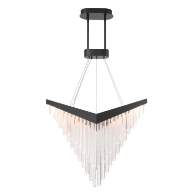 ΚΡΕΜΑΣΤΟ ΦΩΤΙΣΤΙΚΟ CHANDELIER MATT BLACK ACRYLIC 